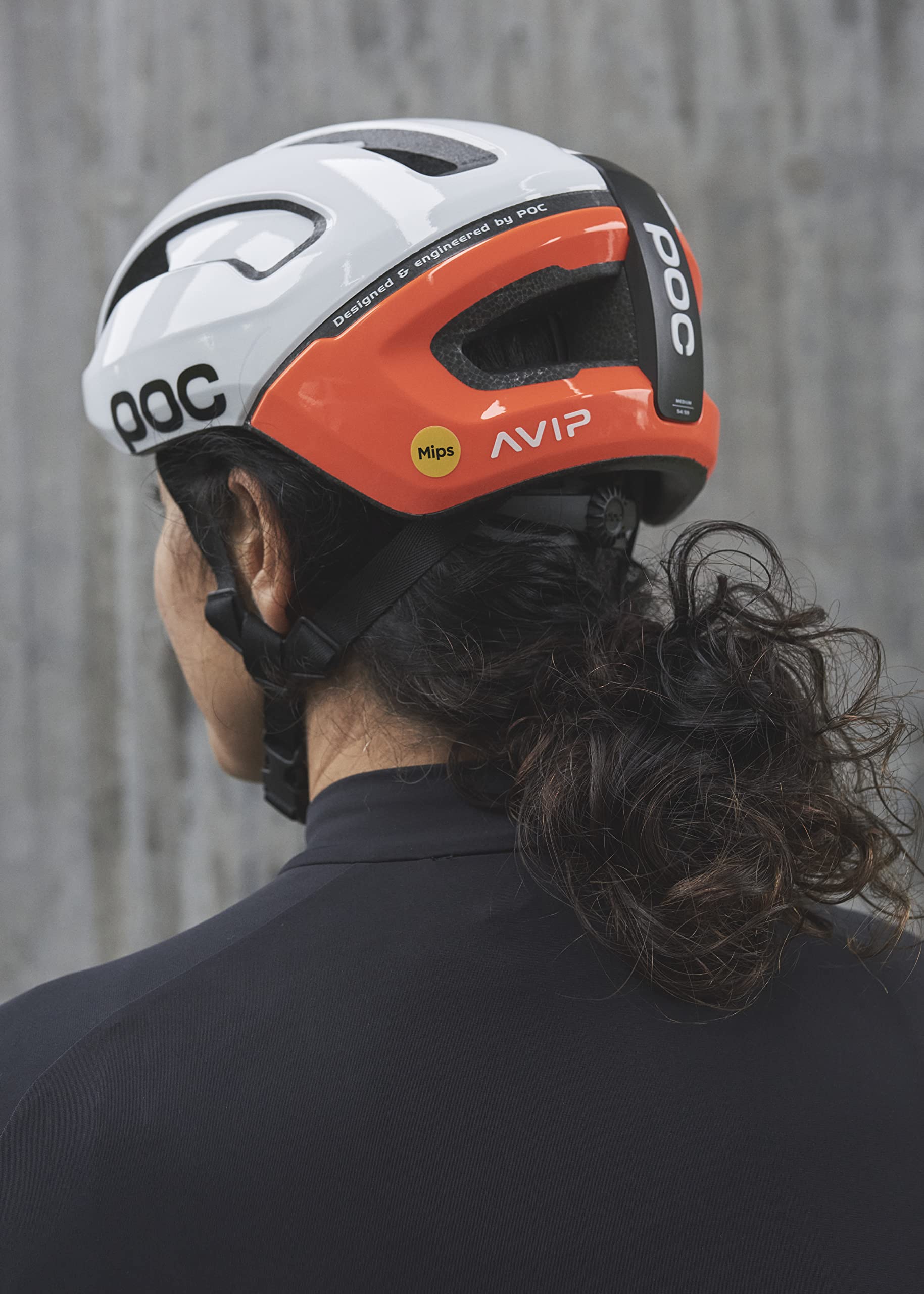 POC Omne Air MIPS Unisex Adult Helmet, Fluorescent Orange AVIP, S